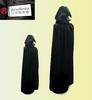 Sanshiro Market Dracula Ghost Costume with Hood and Adult Size XL Cloak, Black,