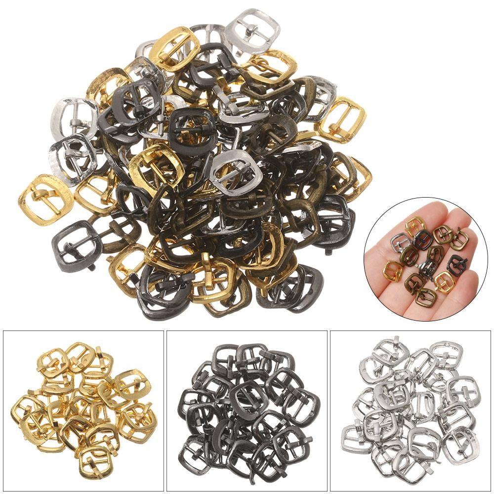 7mm 4 Colors Mini Ultra-small Tri-glide Buckle Belt Buttons Diy Dolls Buckles Doll Bags Accessories