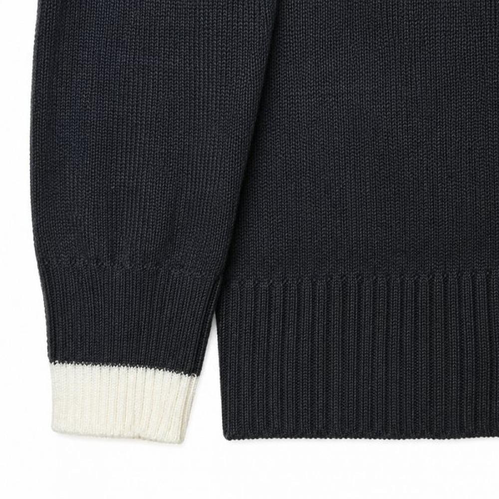 GGPX New York Color Lined Collar Neck Knit Gq9kp001f