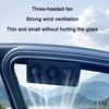 Solar Powered Cooling Fan USB Powered Auto Ventilation Fan New Air Vent Fan  All Cars