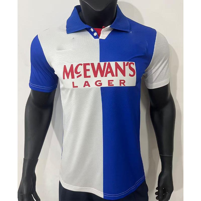 Blackburn 94-95 Premier League Champions Retro Football Jersey - Breathable & Quick-drying XL белый