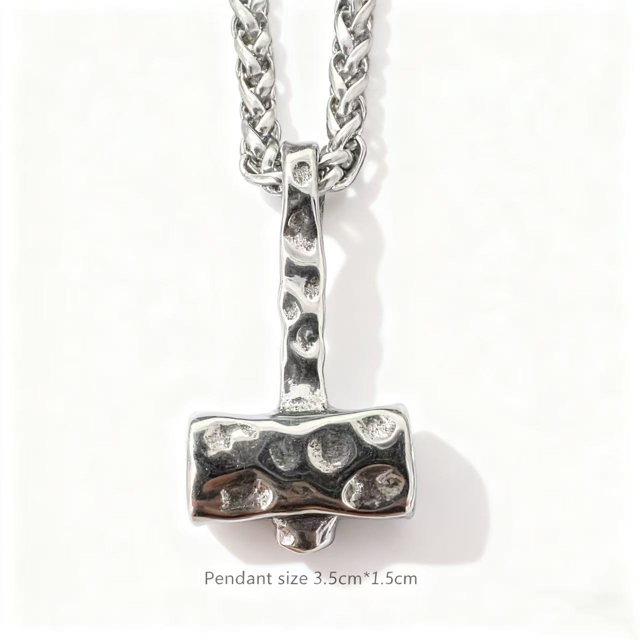

HNSP 316L Stainless Steel Viking Pendant Spear Necklace For Men Punk Style Accessory