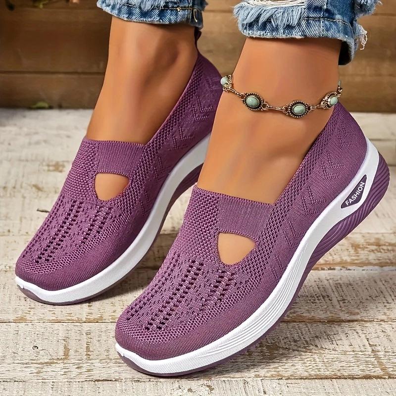 

Women s 2025 Autumn Breathable Old Beijing Cloth Shoes for Middle-aged and Elderly - Large Size 35 фиолетовый