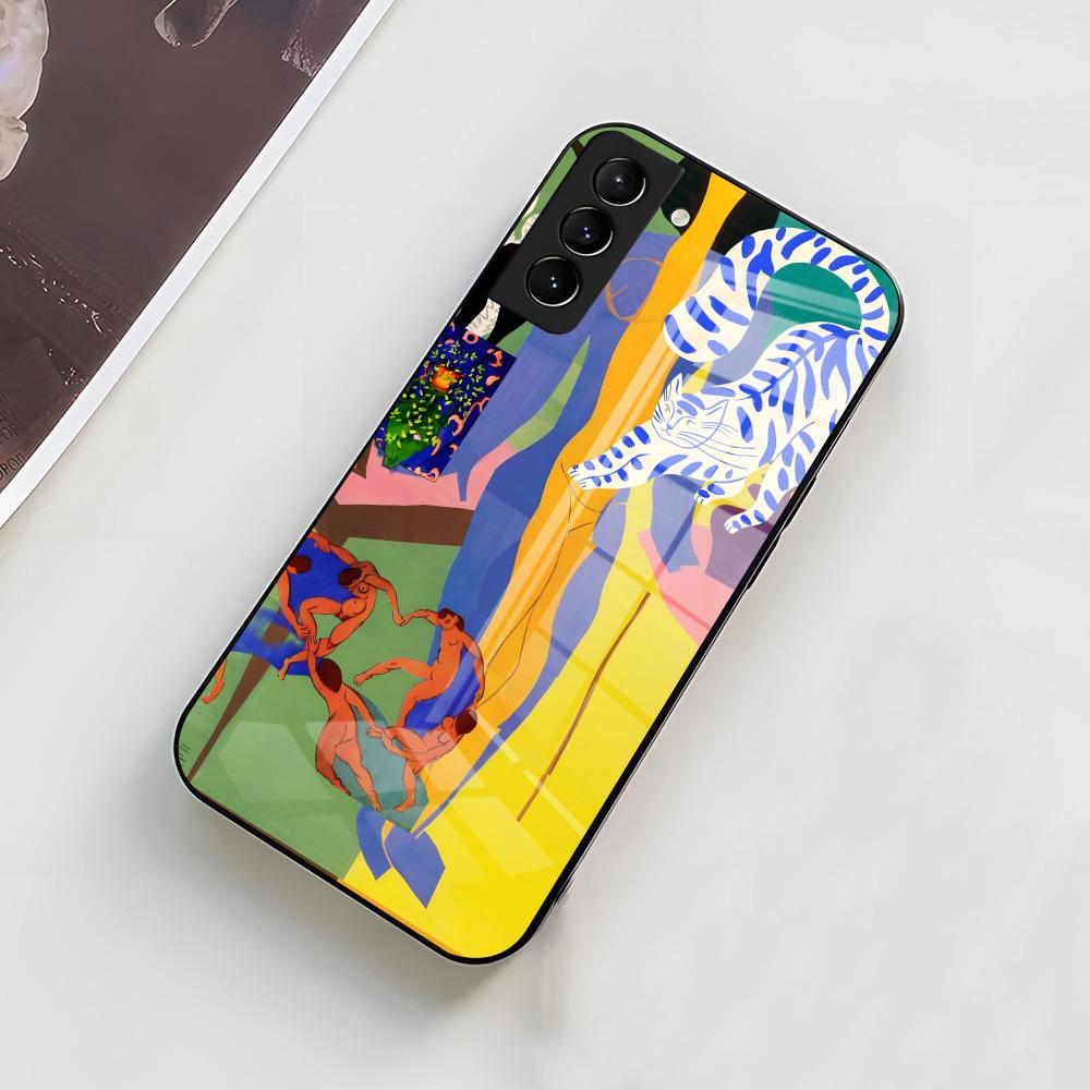 H-Henri M-Matisse Art Painting Phone Case For Samsung A56 A36 A26 A16 A15 A25 A35 A55 A14 A34 A24 A54 Glass Case