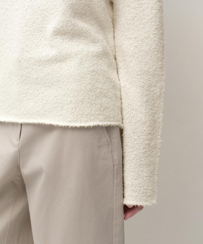MUSINSA STANDARD WOMAN Women'S Fluffy Boat Neck Knit [Ivory]