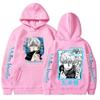 Jujutsu Kaisen Anime Clothes Satoru Gojo Print Hooded Men Women Hoodies Prevalent Streetwear Harajuku Manga Sweatshirt