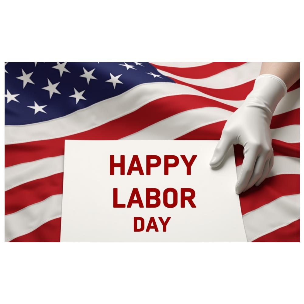 American Flag Banner Hand Gloves Design Event Banner Decorative Design Party Backdrop for Office Decoration