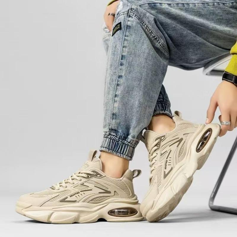 Fashion Men Air-cushion Sport Running Shoes Summer New Breathable Shock Absorbing Sneakers Anti-slip Wear-resistant Casual Jogging Shoes