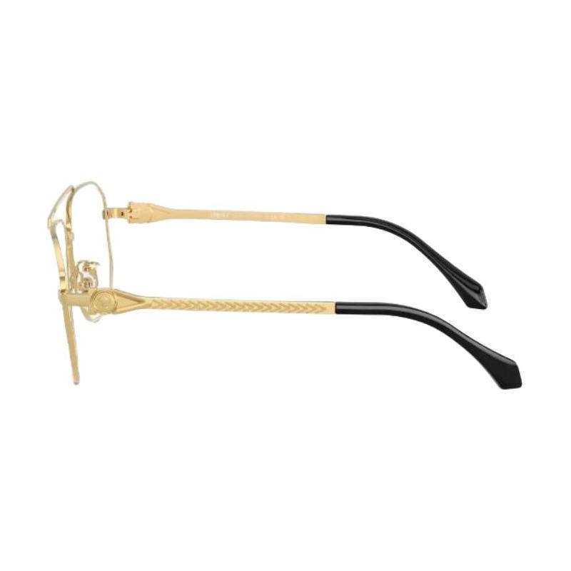 Versace Personalized design metal pilot style optical frame men's gold 26109176 VE13071002-gold 57
