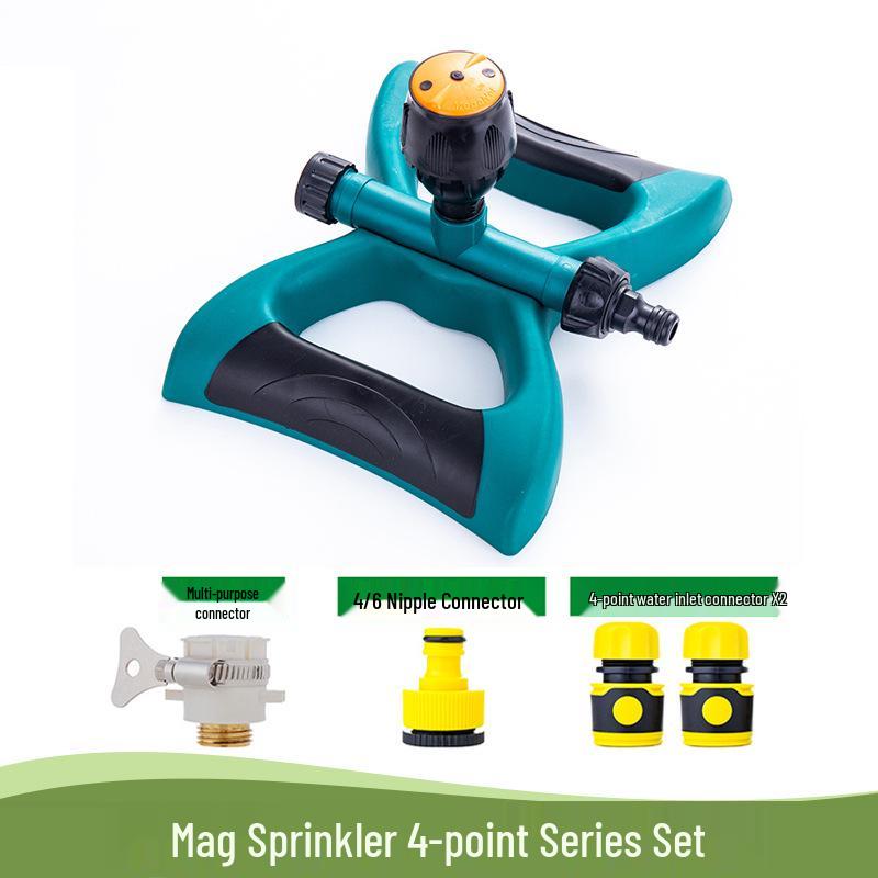 360° Rotating Garden Sprinkler for Lawn, Flower Watering, and Roof Cooling