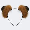 Artificial Anime Ear Hairhoop for Women Girl Adjustable Anime Maid Headband Halloween Party Cosplay Costume Accessories
