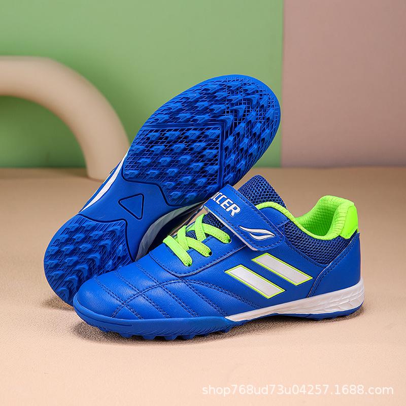 

Детские футбольные бутсы мужские и женские с короткими ногтями TF, с липучками, для учеников начальной и средней школы, для девочек, тренировочные бутсы, прочные бутсы 39