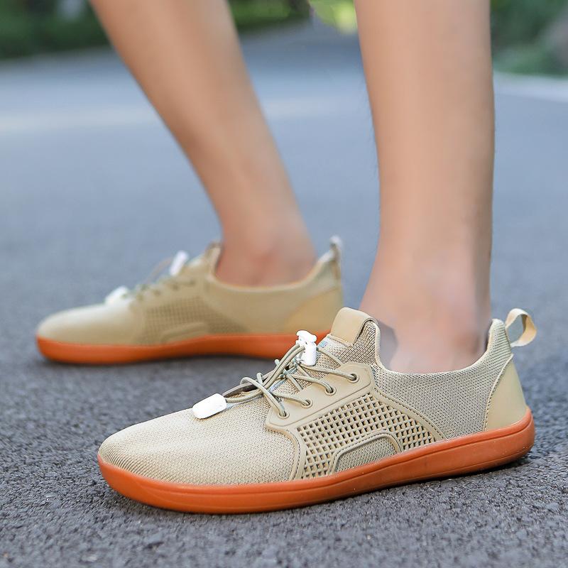 Barefoot Shoes Wide Head Men's and Women's Large Size Wide Last Shoes Breathable Non-slip Rubber Sole Indoor Cycling Fitness Shoes