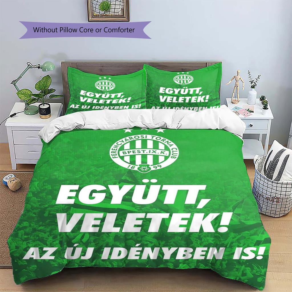 FTC Logo Pattern Bedding,Quilt Set Quilt Cover Pillowcase Home Birthday Gift(1 * Duvet Cover + 2 * Pillowcase, Without Core)