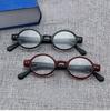 1 Set 6 Pcs High Quality Reading Glasses Oval Splicing Retro Style Far Sighted Glasses for Men Women