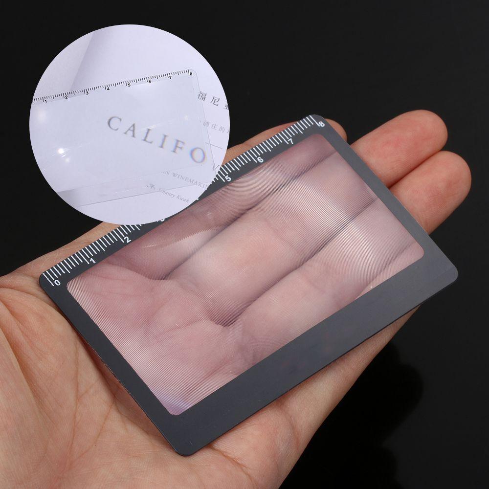 Scale Convinient Magnifier Sheet Outdoor Focused Ignition Book Page Magnification X3 Magnifying