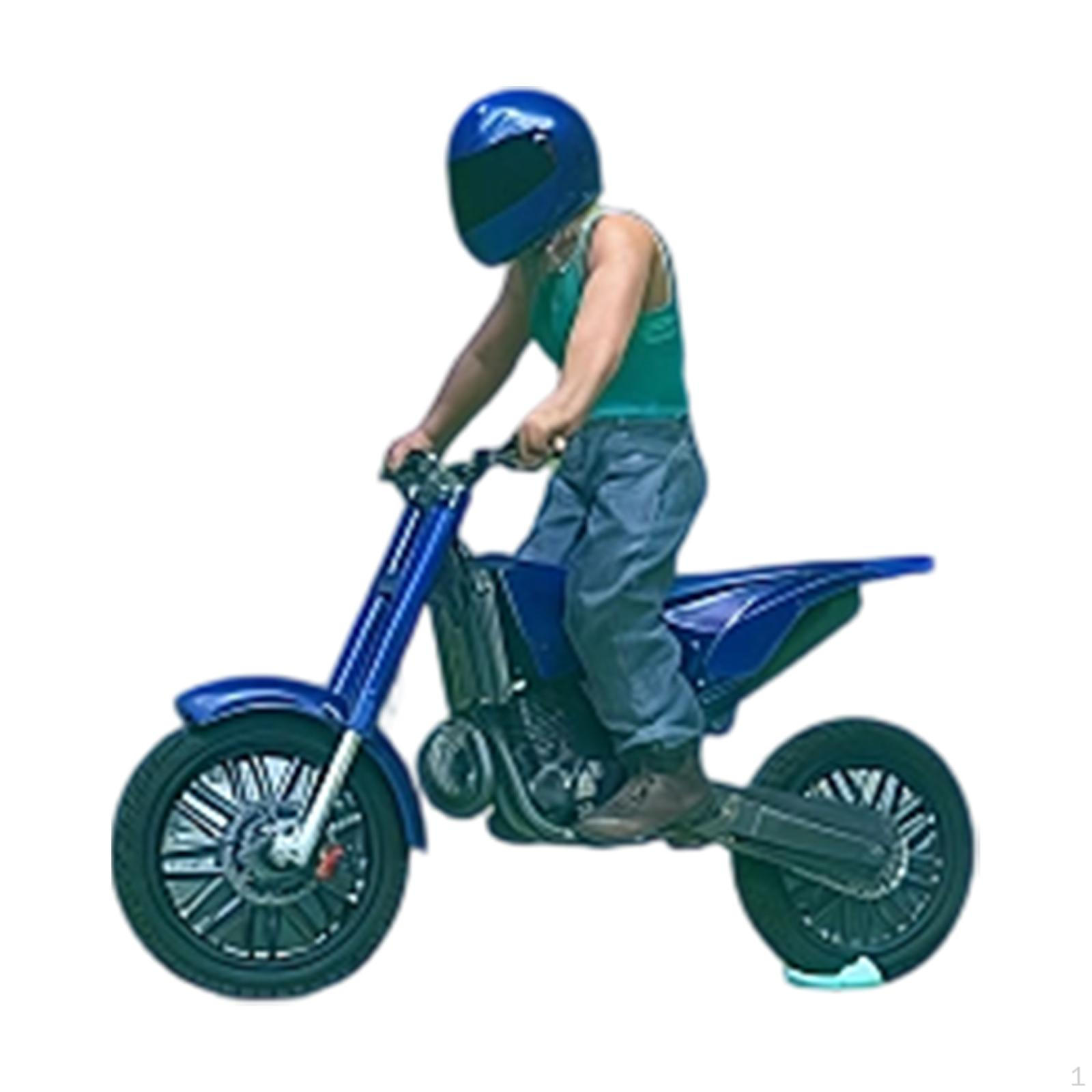 

1/64 Miniature Biker and Motorcycle Motorcyclists Figure Model Mini blue