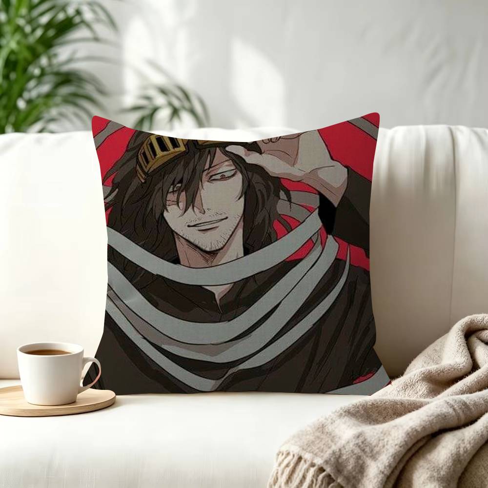 Anime cushion aAizawa Head Decorative Room Aesthetics Pillow Case Home Decor Bedroom Sofa Bed Pillow Cover x