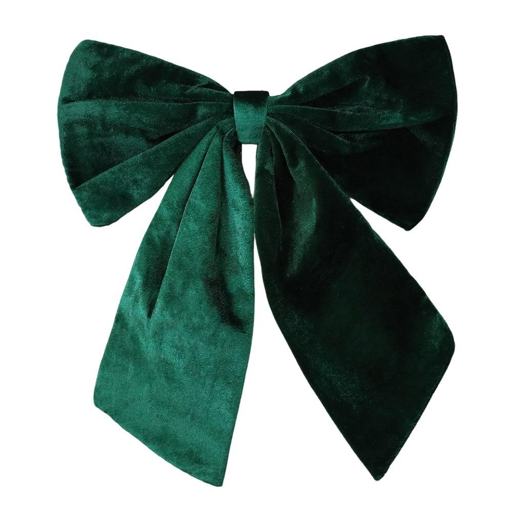 1/2PCS Red Christmas Decorative Bowknot DIY Accessories Big Size Xmas Tree Hanging Bowknot Showwindow Ornament Flannel