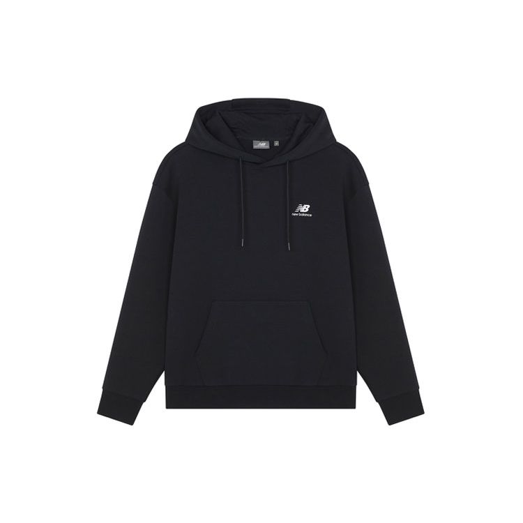

Спортивный пуловер с капюшоном New Balance с логотипом унисекс, черный 5CC18043-BK