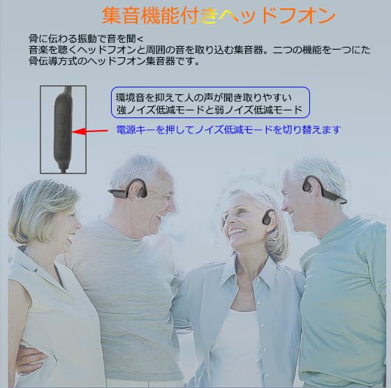 Bone Conduction Sound Bluetooth Wireless IPX5 Battery Life Amplifier, Earphones, Headphones, Waterproof, Lightweight, 15-Hour