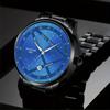 2pcs/set NOTIONR Business Men's Stainless Steel Wristwatches, Fashion Luminous Calendar Quartz Watch,Men's Gift Options
