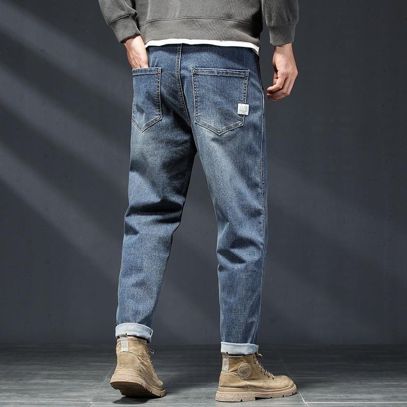 Herre bomull uformelle jeans for menn Høy kvalitet herrebukser
