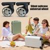 1 Pair Universal Replacement Wheels Low Noise Double-Row Large Size Trolley Case Luggage Wheel Repair Travel Suitcase Parts Accessories Wheel