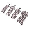 Thick Plush Golf Wood Club Cover Camouflage Brown Golf Club Head Protective Cover with Number Plate