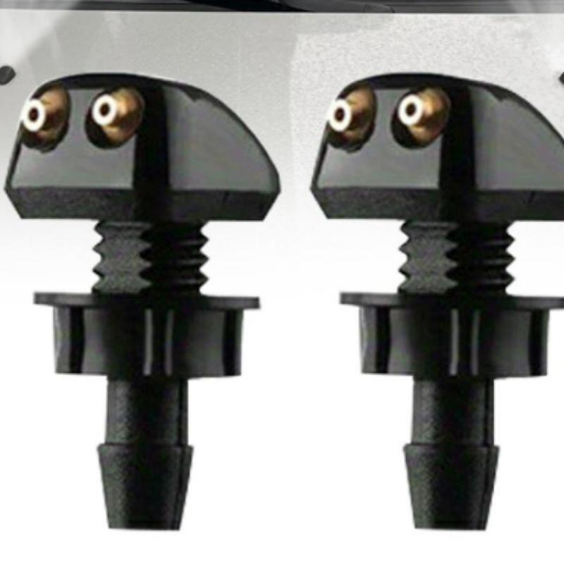Universal Car Windshield Washer Nozzle Sprayer with Hose Connector Kit High Pressure Auto Dual Holes Water Spray Car Accessories