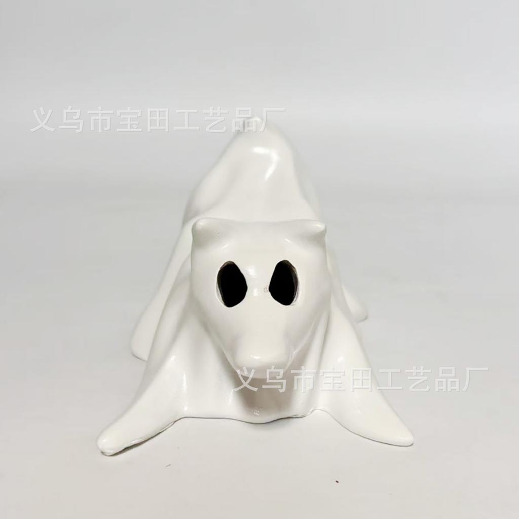 New Product Statue Pumpkin Ghost Dog Candlestick Incense Burner Home Decoration Party Atmosphere Resin Ornament