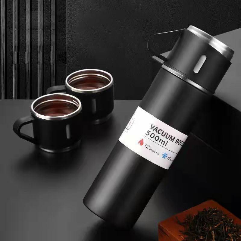 500ML Stainless Steel Vacuum Flask Gift Set Office Business Style Thermos Bottle Outdoor Hot Water Thermal Insulation Have Gift