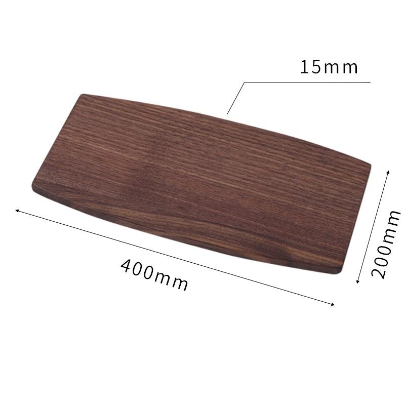 1PC Black Walnut Coffee Utensils Tray Wooden Afternoon Tea Dessert Tray Solid Wood Tea Set Household Natural Materials