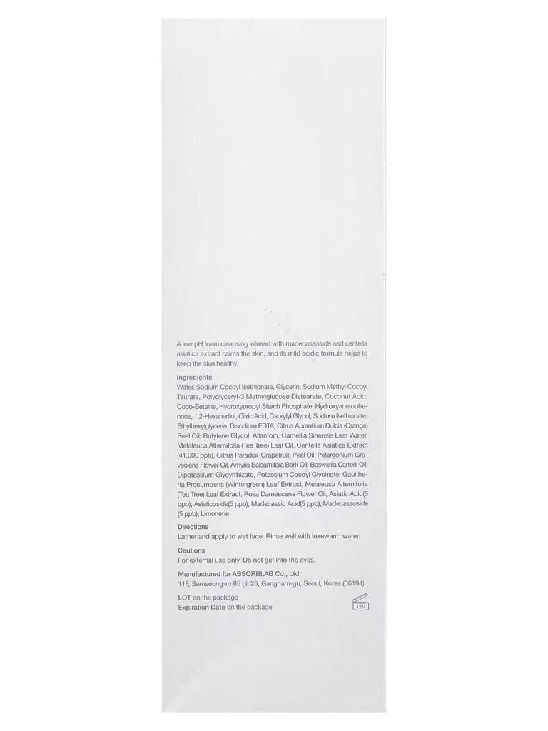 celimax Derma Nature Relief Madecica pH Balancing Cleanser (150ml) – Gentle Low pH Facial Wash for Sensitive Skin