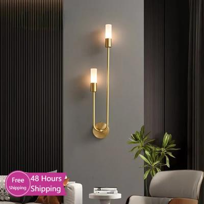 New Dern LED Wall Sconce Lights Are Sleek and Elegant. Perfect for a Modern Bedroom, Living Room, or Hallway, These Stylish, Con