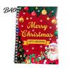 Spiral Bound Scrapbook for Cards Christmas Gift Card Book, 7" x 5" Merry Unique DIY Holiday Solution Booklet, Greeting Album, Personalized Xmas Party