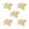 Mattoncini Compatibili Animali per Bambini MOC cane da Polizia con pelo dorato husky bulldog chihuahua modello mattoncini bambini Giocattoli Fai da Te 5p