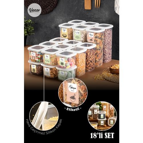 

Набор контейнеров для хранения Square Supply, белый, 18 шт.