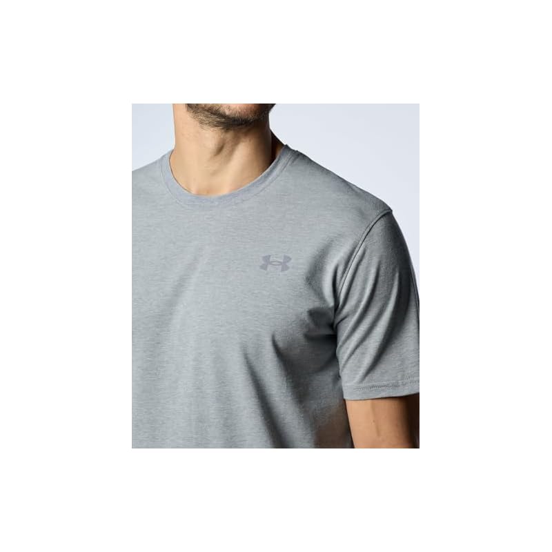 [Under Armour] UA Performance Cotton Short Sleeve T-Shirt Pitch Gray L
