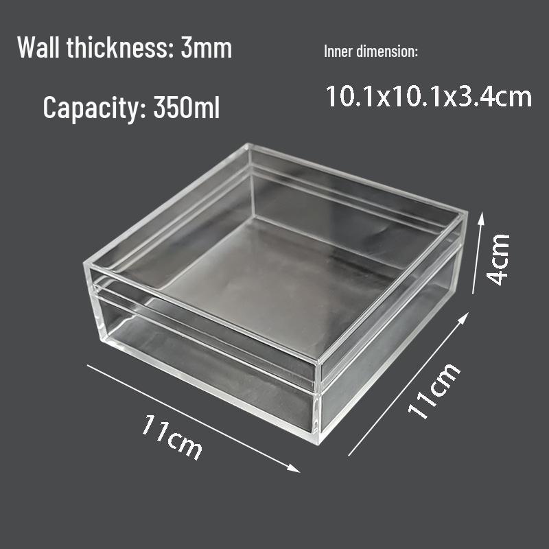 Clear Acrylic Rectangular Gift Box for Tea and Party Souvenirs
