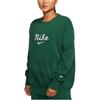 Nike Letter Logo Print Round Neck Pullover Long Sleeve Sweatshirt Women Sweatshirt Green DZ4626-341