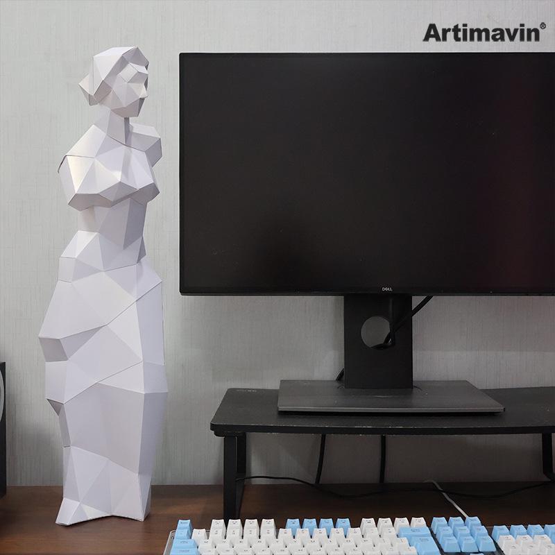 Venus Goddess Origami DIY Kit - Handmade Paper Model for Home Decor