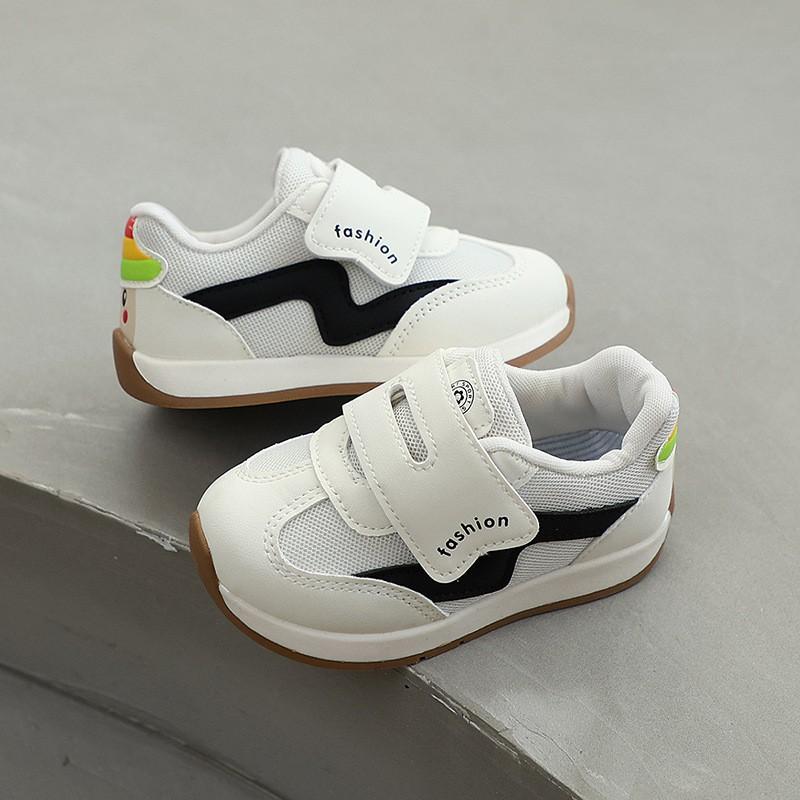 Kids Soft Sole Anti-Slip Toddler Sneakers Boys Girls Lightweight Breathable Walking Shoes Fall