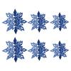 6Pcs Christmas Snowflake Ornaments 3D Large Iridescent Paper Snowflakes Hanging Decoration for Winter Wonderland Christmas Party Holiday New Year Home