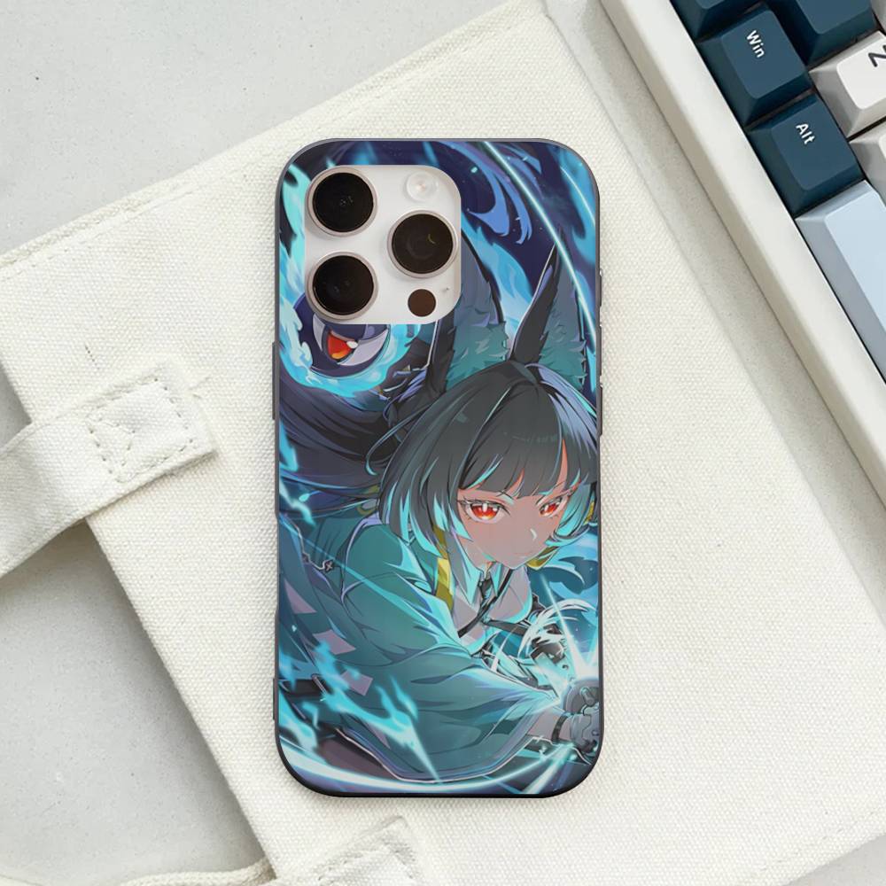 

Classic Girl H-Hoshimi Miyabi For IPhone 17 16 15 11 12 13 14 Pro Max Plus Pro Corrugated Translucent Back Phone Cover iPhone 15 pro