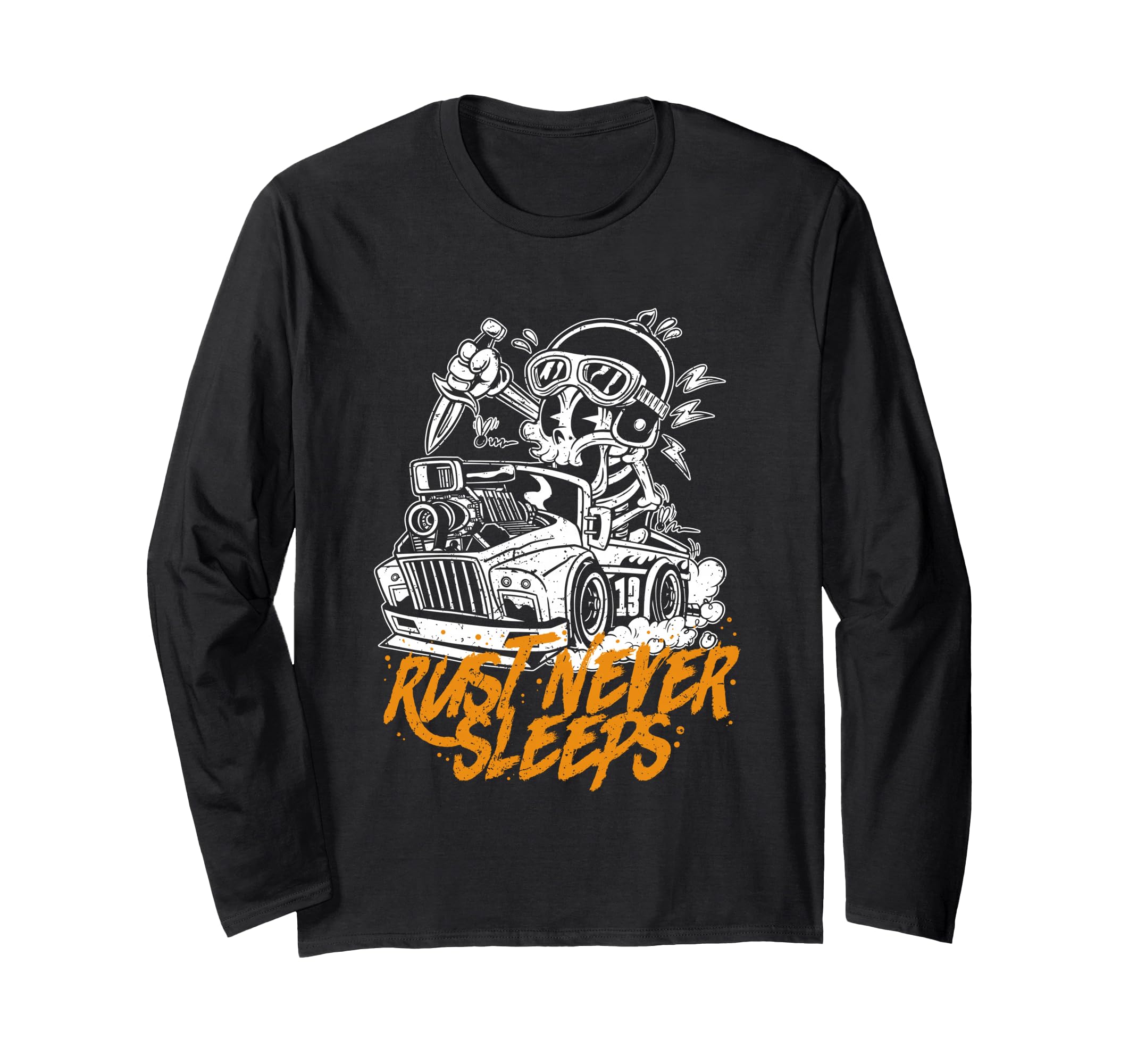 Car Restoration Rust Never Sleeps Long Sleeve T-Shirt