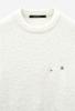 ZIOSONGZIO Fancy Yarn Crew Neck Knit Off-White Zh6Kt612Ow