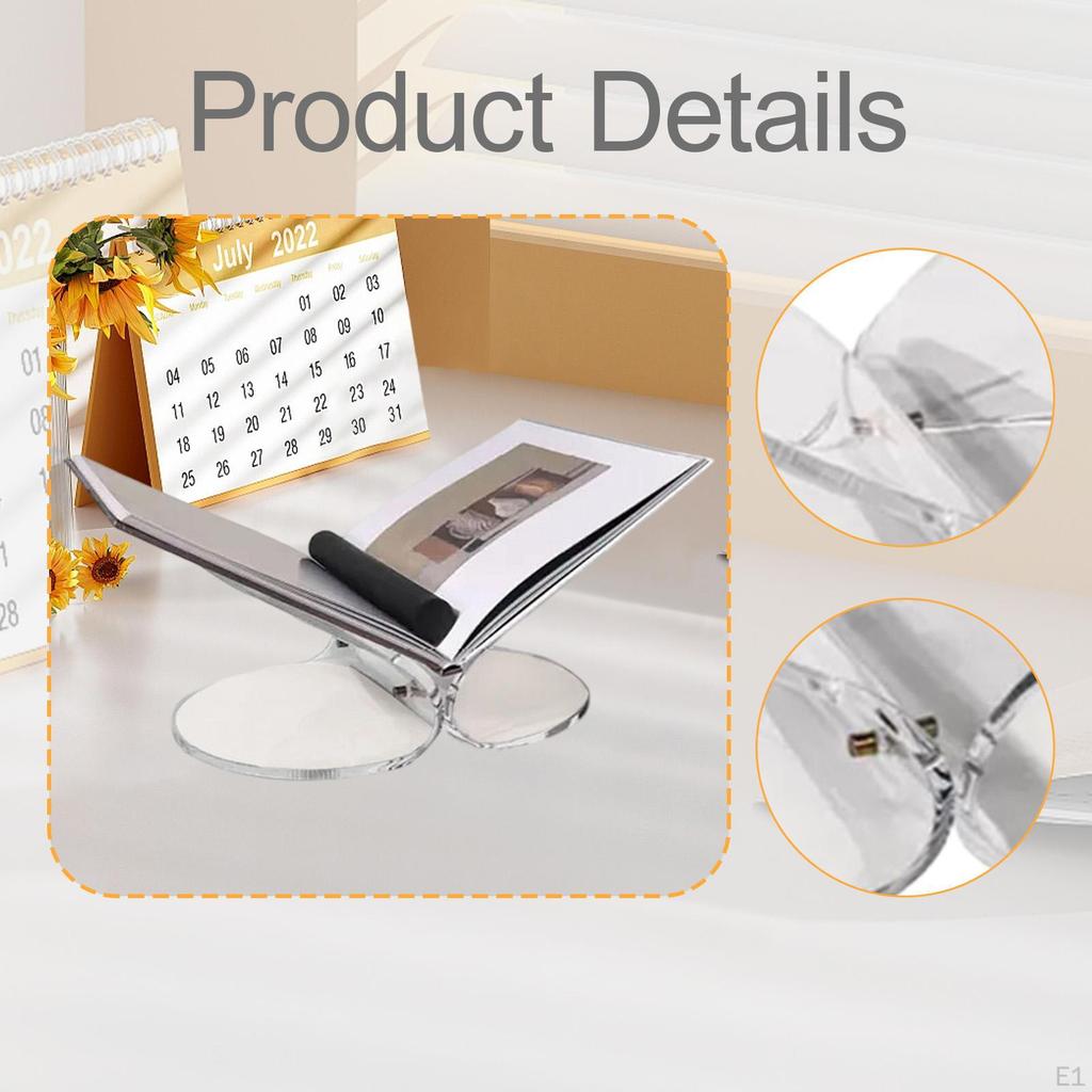 Acryl Buchständer Rezepthalter Vielseitige Heimdekoration Lesen Große Offene Präsentation für