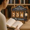 Wooden Material Books Counter Sign Hanging Decor Table Decor Wooden Reading Tracker Reading Tracker Sign For Book Lovers
