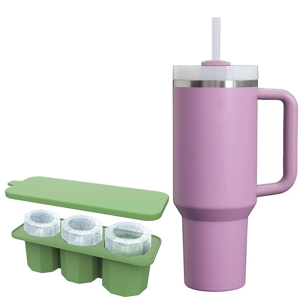 3 mřížkové duté válcové formy na výrobu kostek ledu, šablona na výrobu ledu na whisky